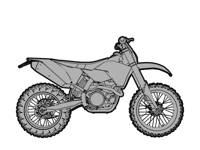 Dirt Bike Dual Sport Enduro Motorcycle icon